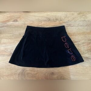 Bebe Black Mini Skort